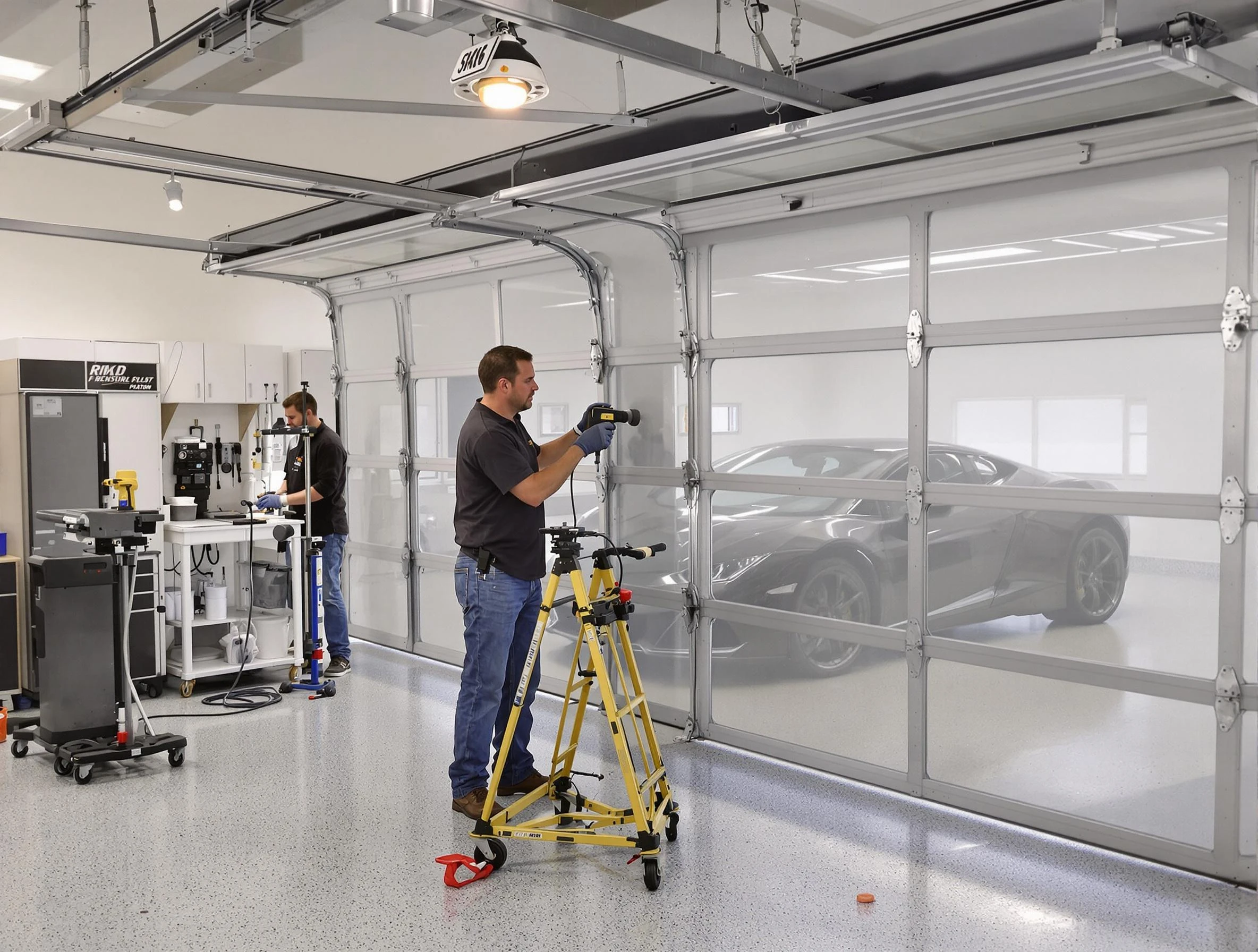 Garage Door Dents Repair in Blanchard