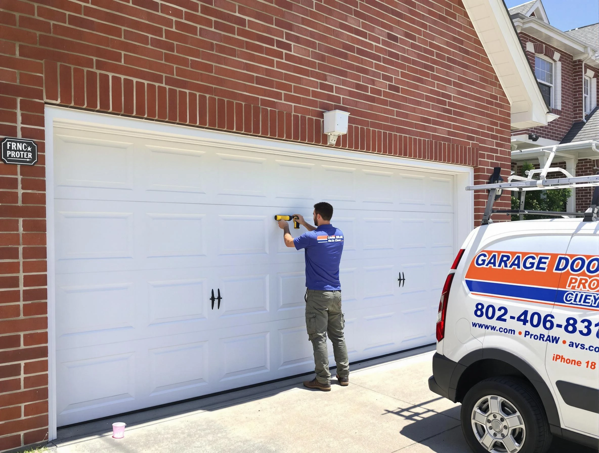 Local garage door repair service by Blanchard Garage Door Repair in Blanchard